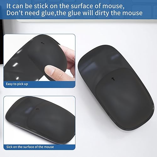 Miniatura 4 de ROUNKIN Cojín de silicona para mouse mágico de Apple 123, alfombrilla ergonómica para mouse de superficie multitáctil, agarre de mouse para mouse