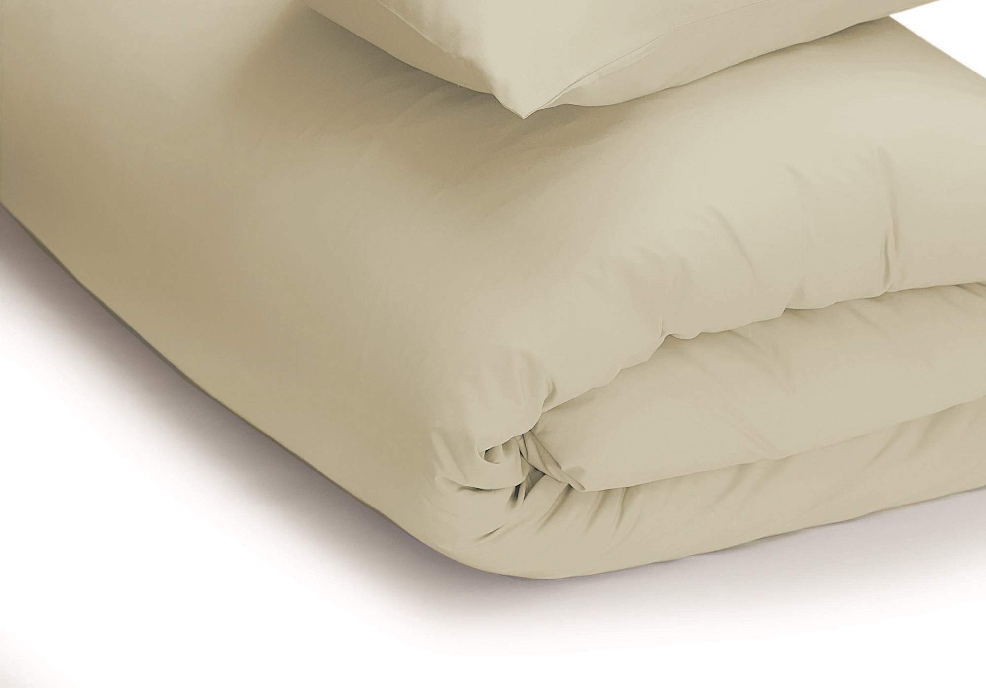 Belledorm Ivory Duvet Cover, 200 Thread Count Percale (King Size)