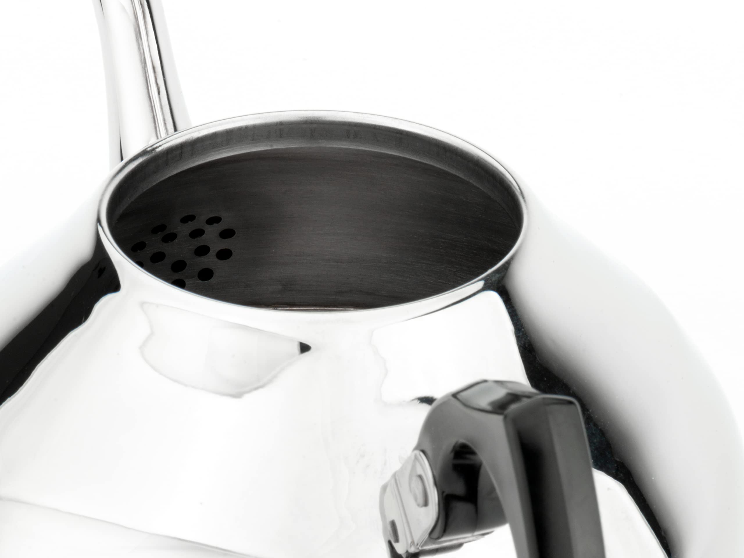 Bredemeijer Edelstahl Teekanne 1.25 Liter mit schwarzem Griff