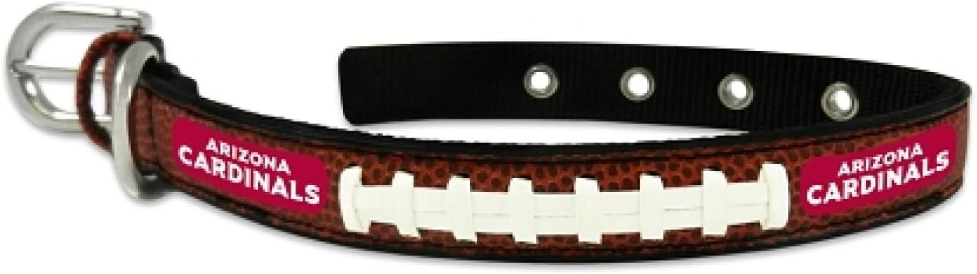 NFL Arizona Cardinals Classic Leather Football Collar, Small