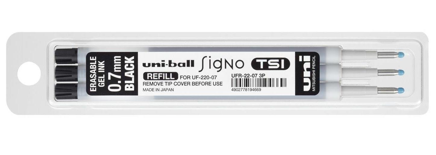 6 sets of 3 x Uni-Ball Refill SIGNO Erasable TSI Black
