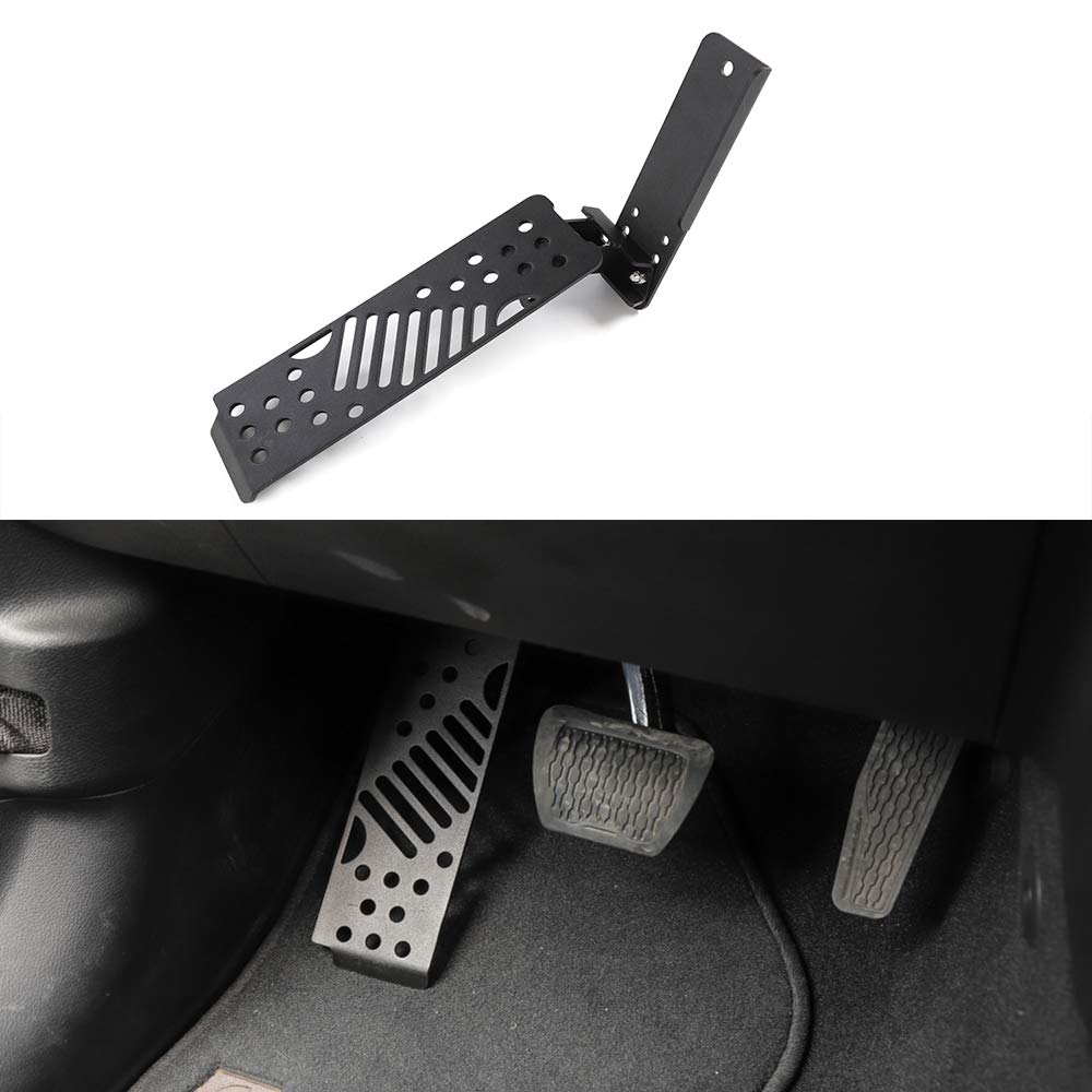 Aluminum Pedal Covers For Jeep Wrangler JL 2018+ - Brake & Gas Pedal Trim, No Drill