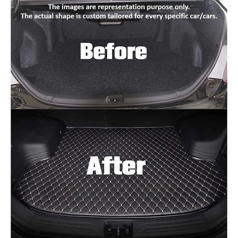 Image of Premium 7D 3 Layer Car Boot Trunk Dicky Mat Suitable with Tata Sierra|Heat & Waterproof|Full Coverage|Custom Fit|Car Interior Accessory (Black)