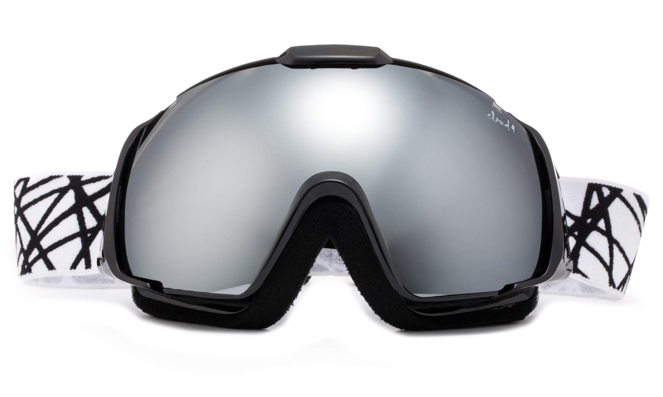 Cloud 9 Professional Adult Snow Goggles Wildcat Anti-Fog Dual Lens Wide Angle
