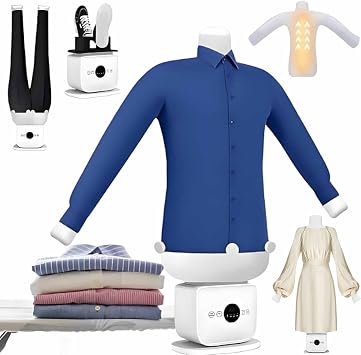 Automatic Ironing Machine, Portable Steam Iron, 8 Minutes Quick Ironed Dry, 360 Without Blind Spots Drying, Shirt Iron for Shirts/Shoes/Pants/Skirts B