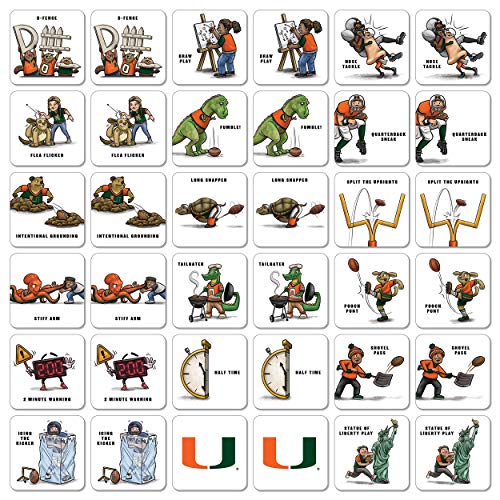 Image of YouTheFan NCAA Officially-Licensed Memory Match Game - Humorous, Team-Specific, Original Hand-Drawn Artwork, Fun for the Whole Family, for Fans Young and Old