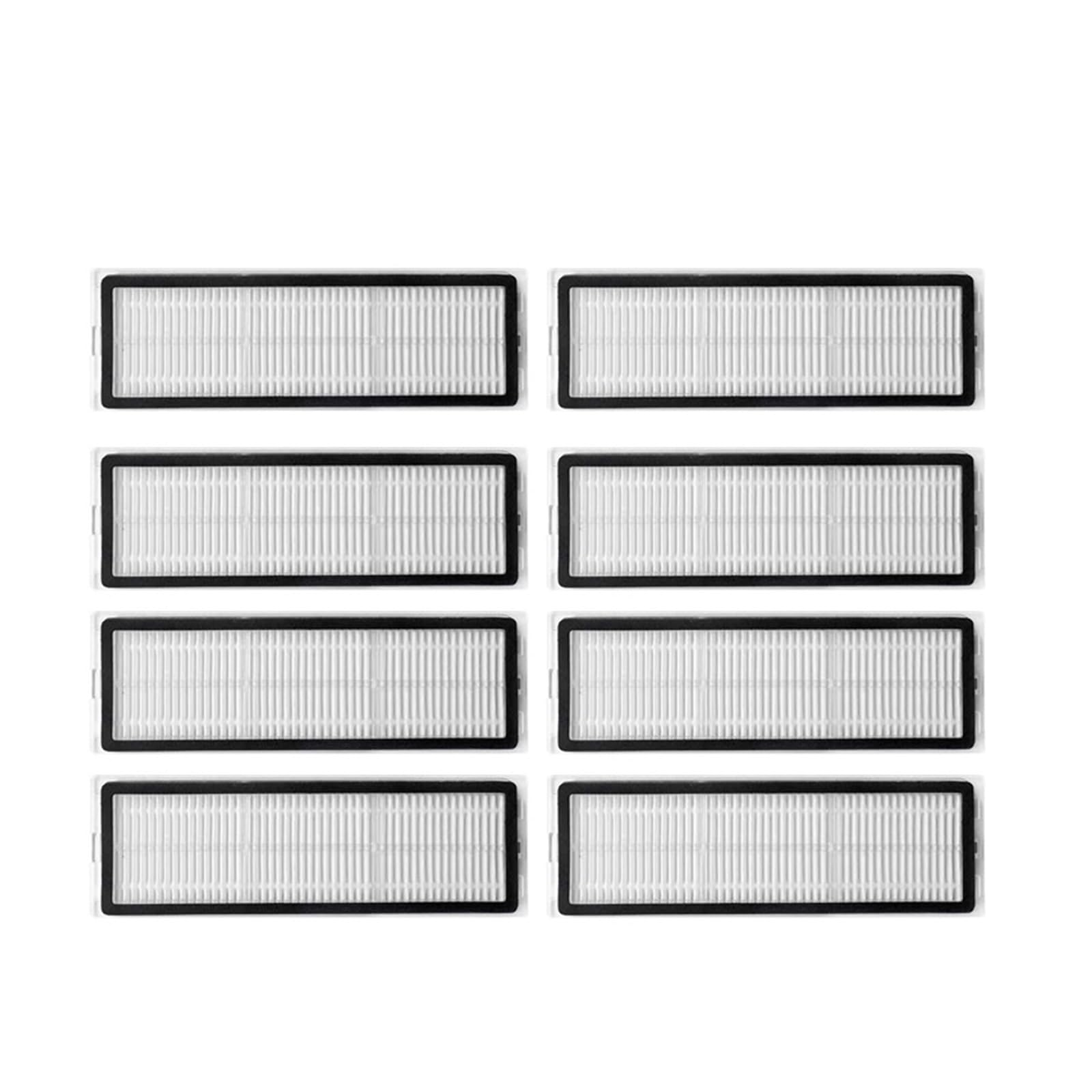 Kicici Compatible With Xiaomi Mijia Robot Vacuum Mop 3S B108CN Vacuum Cleaner Parts Main Side Brush Hepa Filter Mop Pad Replacement Accessories(8pcs)