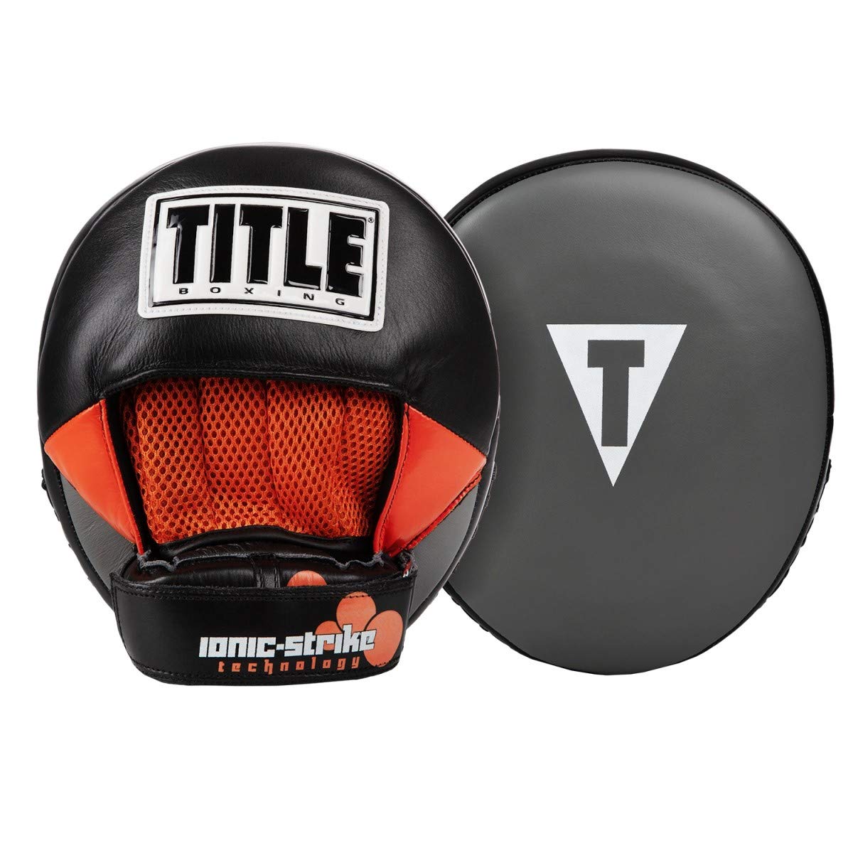 Amazon.com : TITLE Boxing Ionic Strike Punch Mitts, Grey/Orange