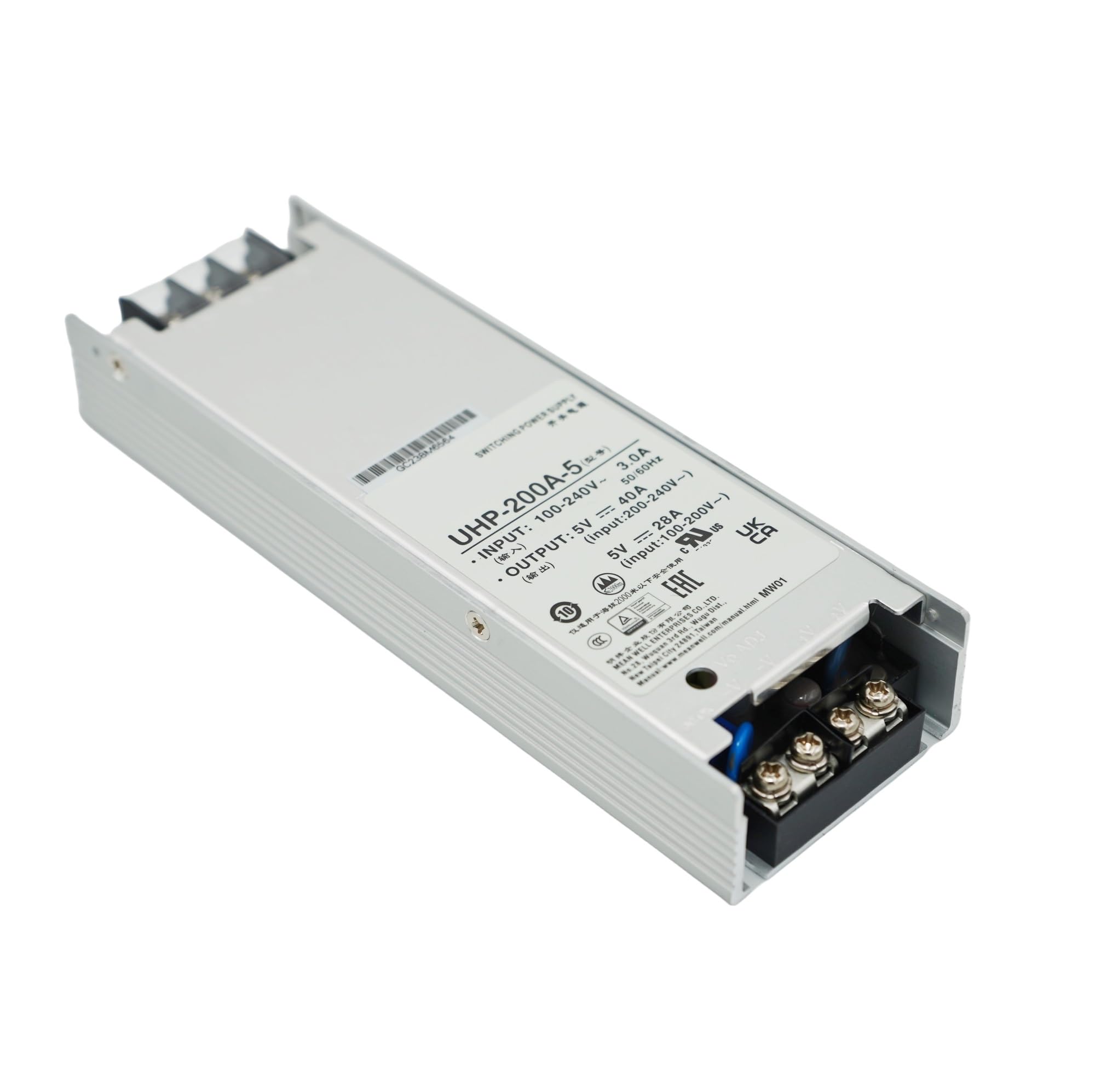 RISWEKFW UHP-200A-5 Industrial Power Supply 200W Single Output with PFC Function 4.2V .5V FOB Reference(UHP-200A-4.2)