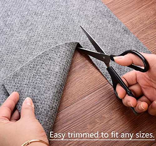 Ultra Strong Anti-Slip Rug Felt Pad 2 X 4 Ft Non Slip Area Gripper, Thin Profile Non Skid Carpet Mat Keep Your Rugs In Place- Gray #TOP5