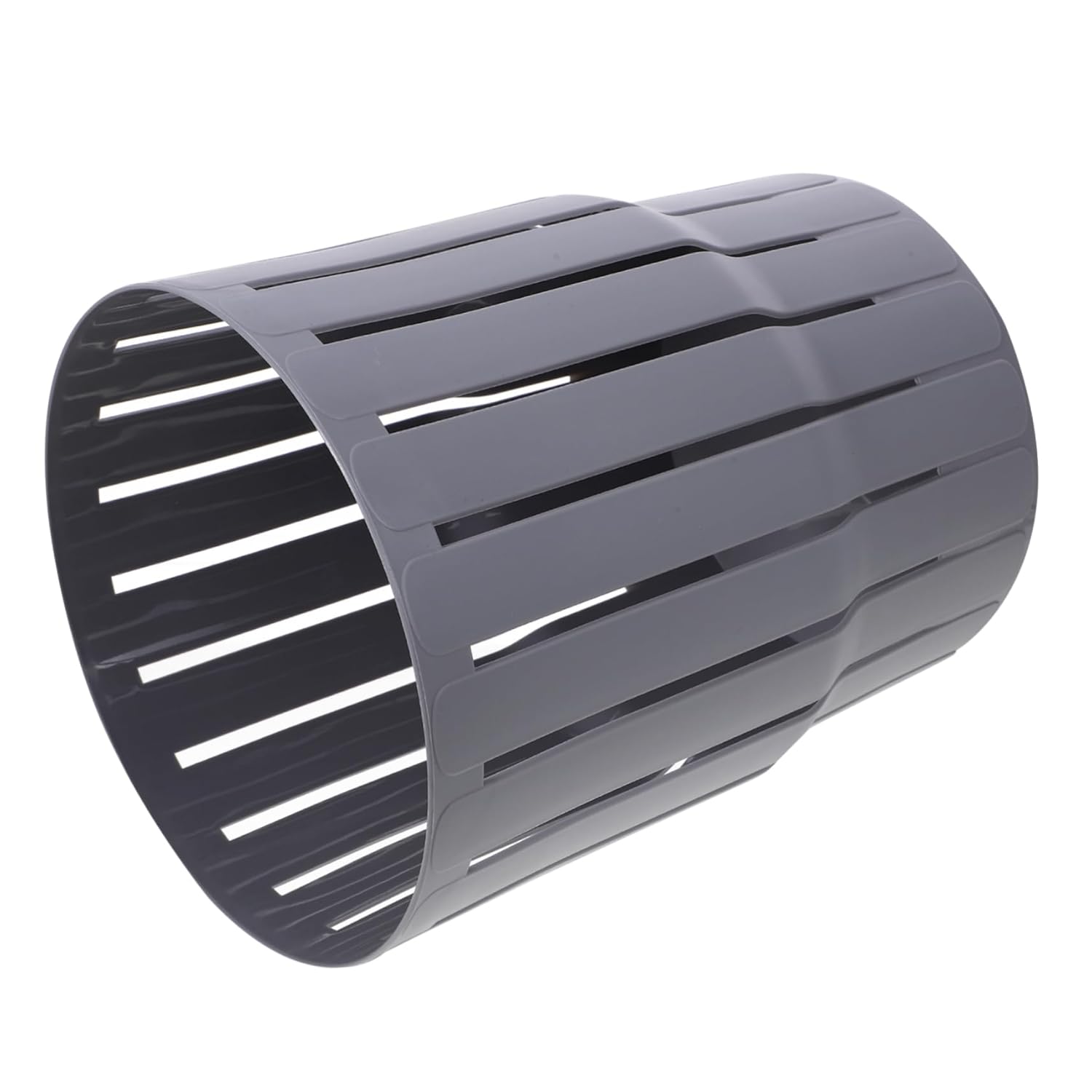 Hollow Trash Can for Office and Home Use Thick Waste Basket for Compact Spaces Opening for Easy Disposal for Bathroom Bedroom and Kitchen Gray