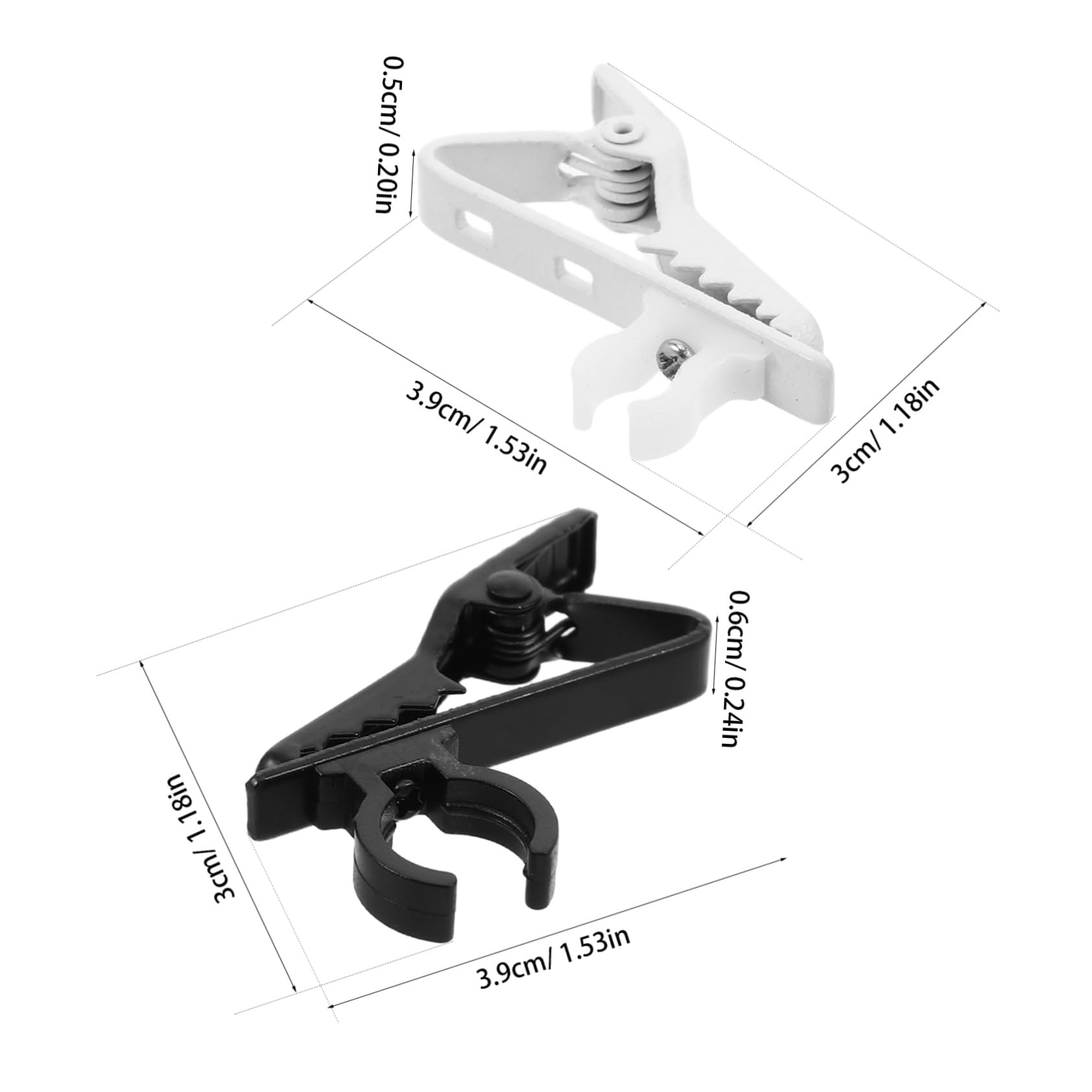Abaodam 1Set Lavalier Microphone Clip Lightweight Ergonomic Clamp for Secure Recording for Interviews Speeches and Live