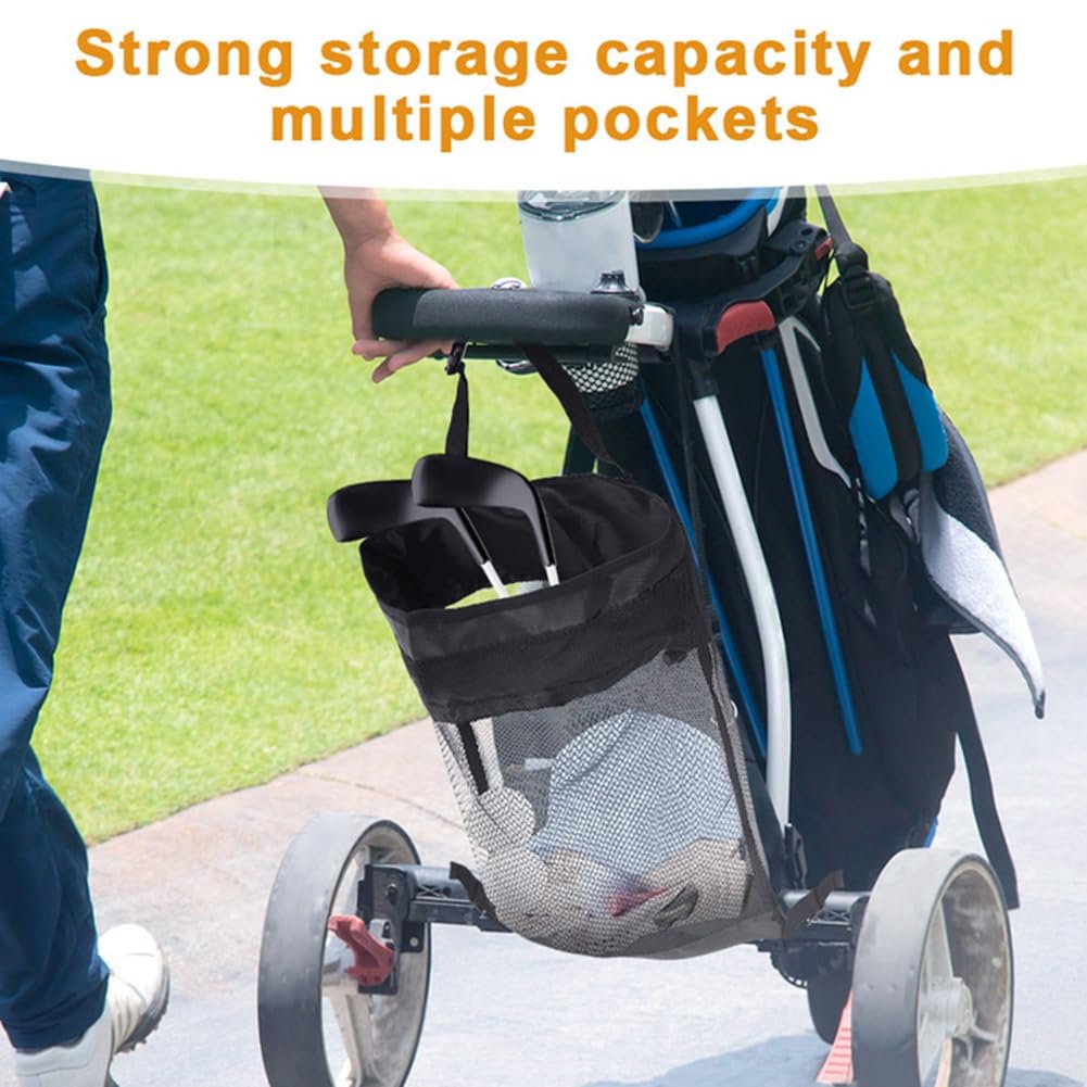 Trolley-Netztasche, Universelle Golf-Push-Cart-Netztasche, Organizer, Aufbewahrungstasche, Golfwagen-Zubehör