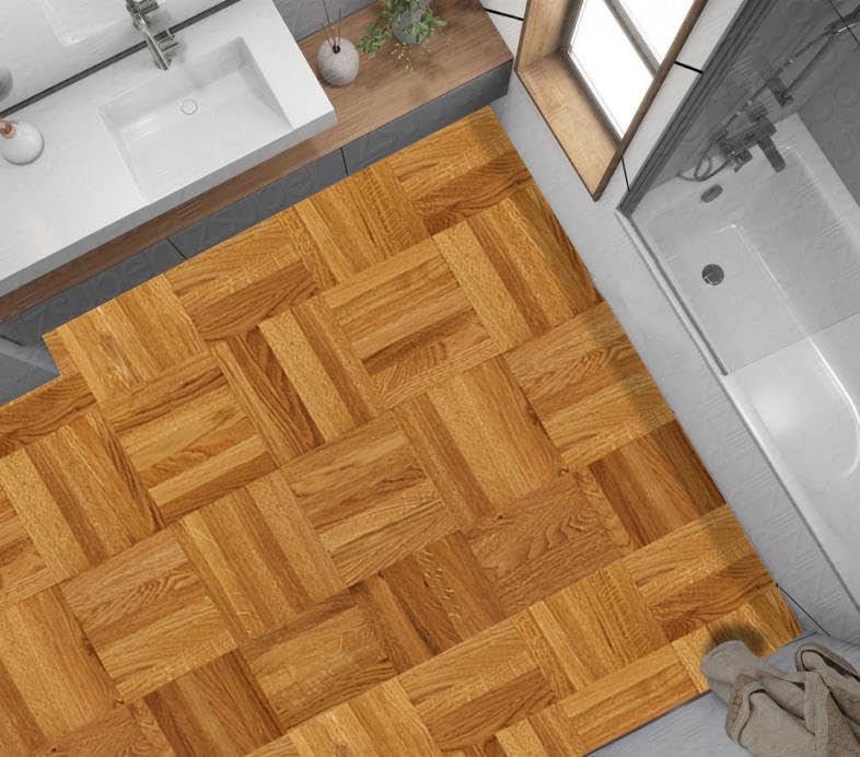 StickerArt Yer Kaplama Zemin Kaplama Folyosu 65x130 cm Wooden Parquet