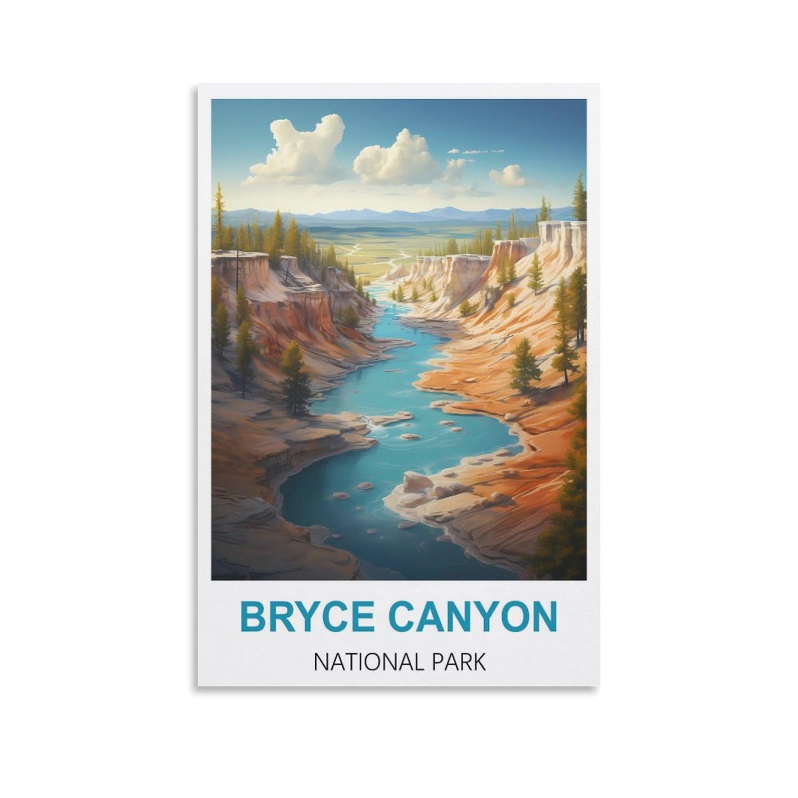 Vintage Metal Tin Sign,Bryce Canyon National Parks,Travel Tin Signs Metal Poster Wall Decor Office Cafe Bathroom Badroom 15x30cm