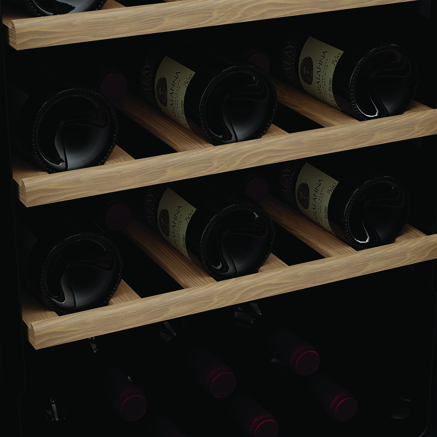 Les Petits Champs Cave à Vin Encastrable Sous Plan 32 Bouteilles CAVCE32, Capacité 82 L, Design Élégant en Acier Inoxydable, Réglable de 5°C à 20°C, Anti-UV, LED