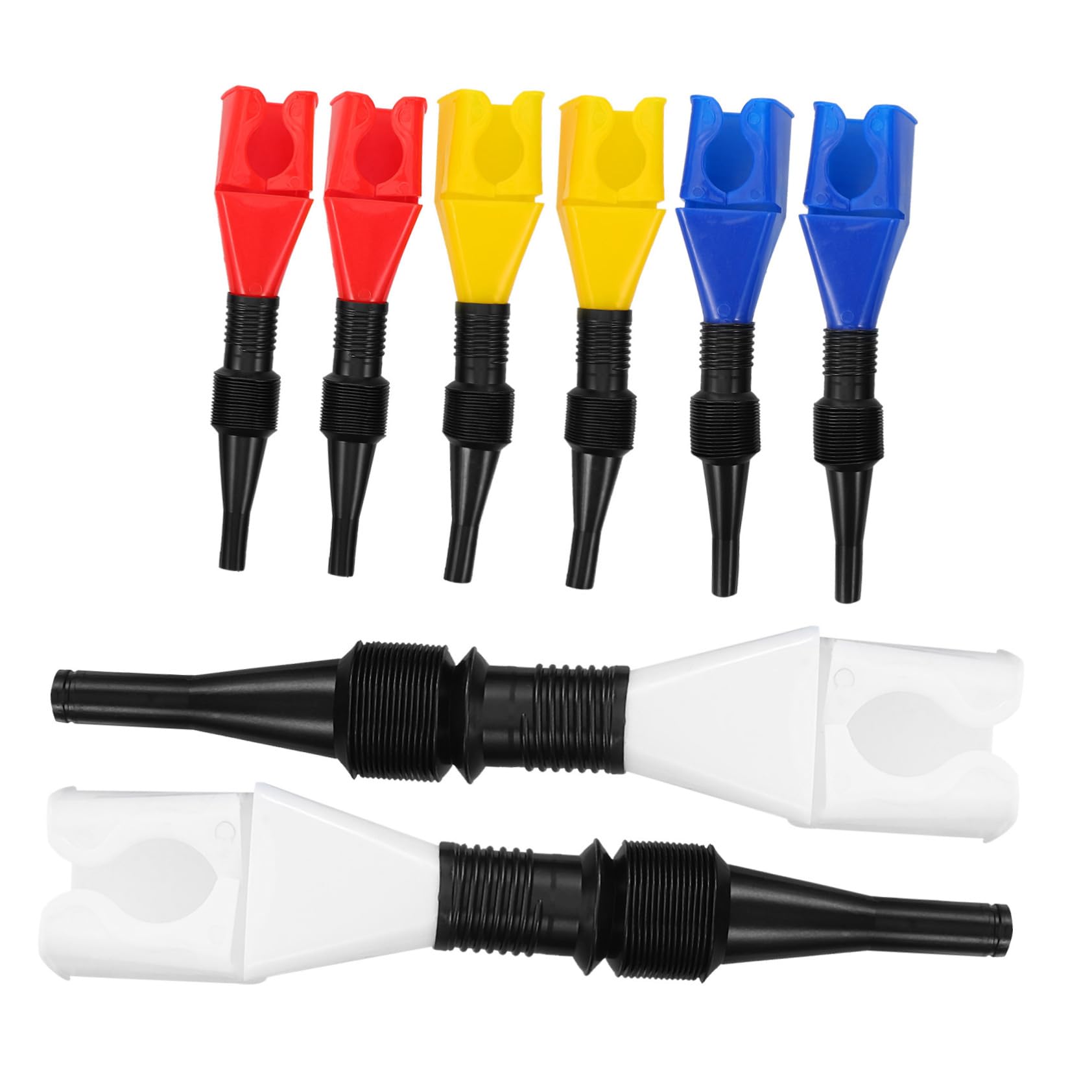 ULTECHNOVO 40pezzi Imbuto Per Con Tubo Flessibile Imbuto Per Cambio Auto e Riempimento Rapido Senza Perdite Design Pratico e Compatto Per Facile Stoccaggio
