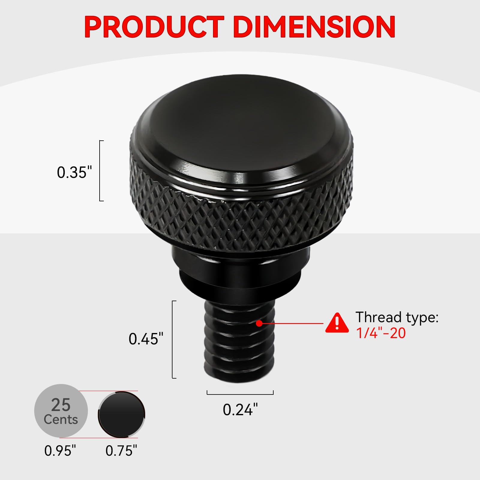 2 Seat Bolt & Nut Quick Mount Kits - Fits 1986 & Up Harley Davidson Touring & Sportster Models 6 thumbnail image