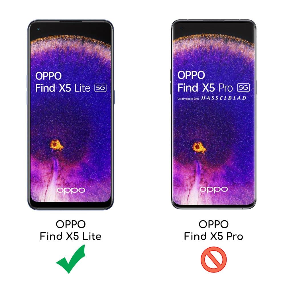 Custodia Idrorepellente Cover Trasparente Vetro Temperato Per OPPO Find X5 Lite - Protezione Completa Ultrasottile Cover Oppo Find X5 Lite Trasparente - Foto 4