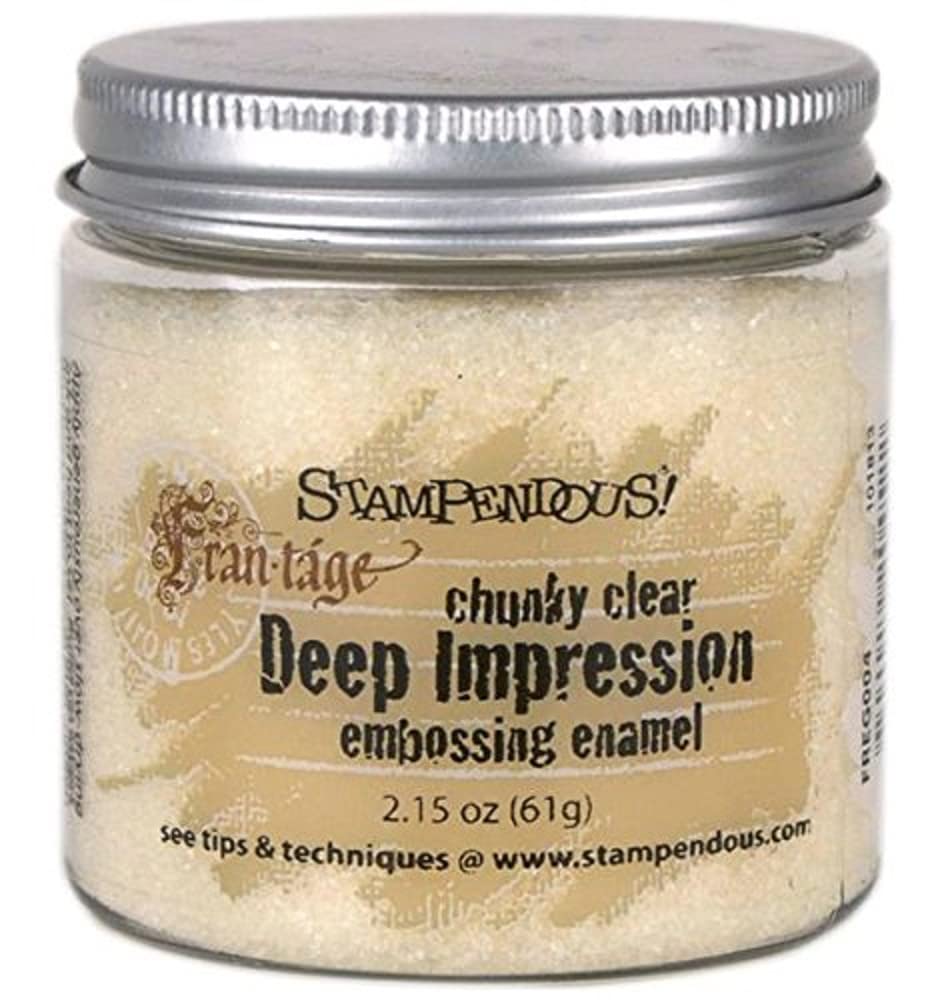 Stampendous Deep Impression Chunky Clear Embossing Powder, Large