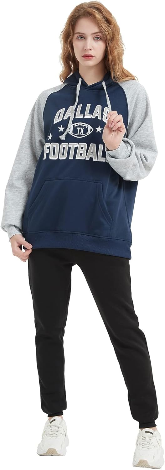 Mens City Football Fully Embroidery Soft Classic Pullover Sweatshirt Hoodie - Image 8