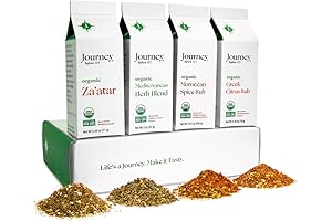 Organic Gourmet Mediterranean Spice and Seasoning Gift Set by Journey Spice Co.