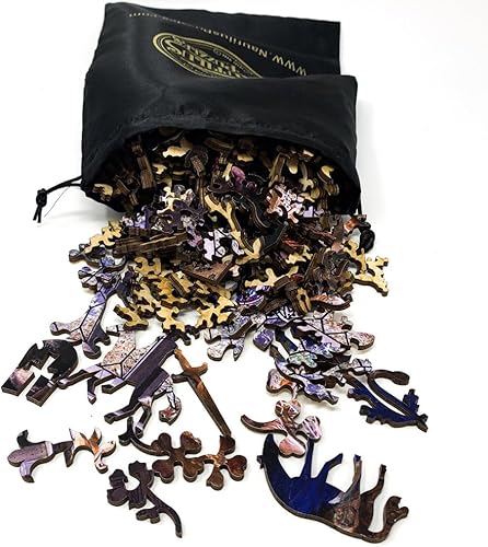 Miniatura 5 de Rompecabezas de madera para adultos - La bella durmiente - 437 piezas de madera. Fabricado en los Estados Unidos por Nautilus Puzzles