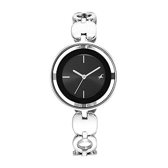 Fastrack Glitch Analog Silver Dial Womens Watch-6237SM01