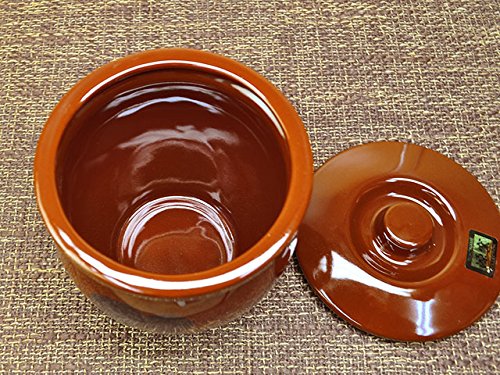 Amazon｜常滑焼 0.3号 丸蓋付 ミニかめ 540ml つぼ 漬物容器 ソース
