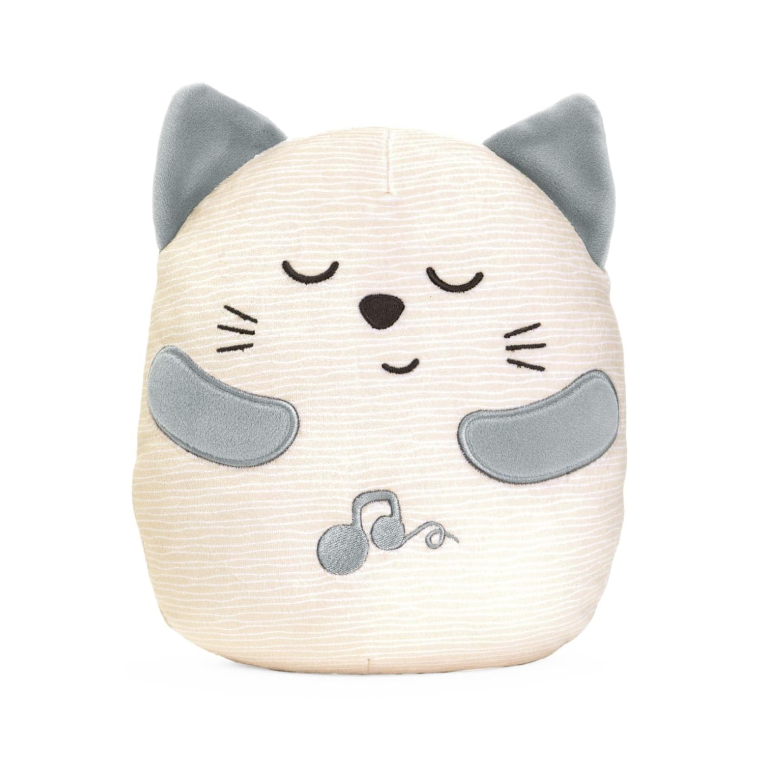 First Dreams Purring Cat, Interactive Plush Toy, Relaxing Vibrations, 4 Classical Pieces, 20 Minutes of Purring, Machine Washable, 0 months+, 3 x AAA batteries, Cream
