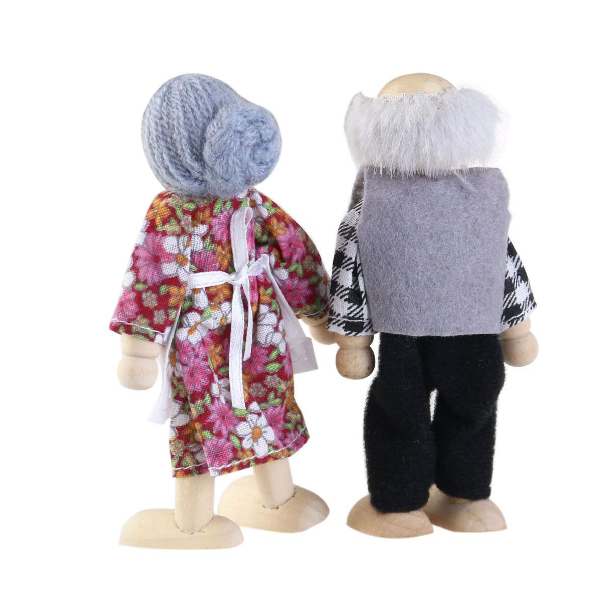 Amazon.co.jp: ドールハウス 人形 木製 人形ドール おもちゃミニ家族