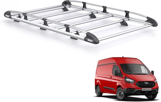 For Ford Transit Custom 2013-2023 Roof Rack Rhino KammRack with Rear Roller