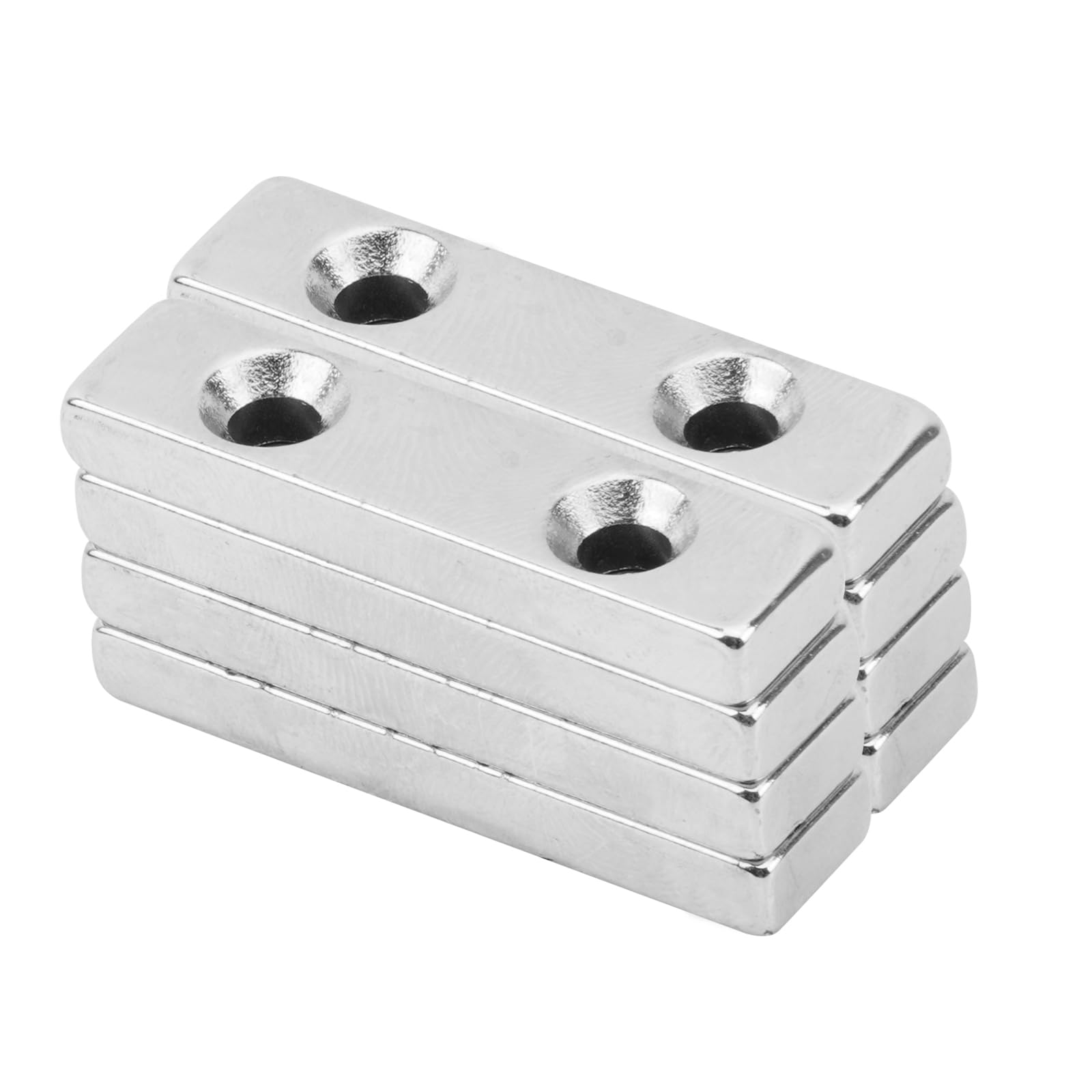 8 Piezas Rectángulo Imán de Neodimio, Imanes Rectangulares, Imanes Neodimio Potentes Impermeable y Antioxidante, Imanes Muy Potentes para Refrigerador, Cocinas,Oficinas, Pizarra Blanca (40×10×5)