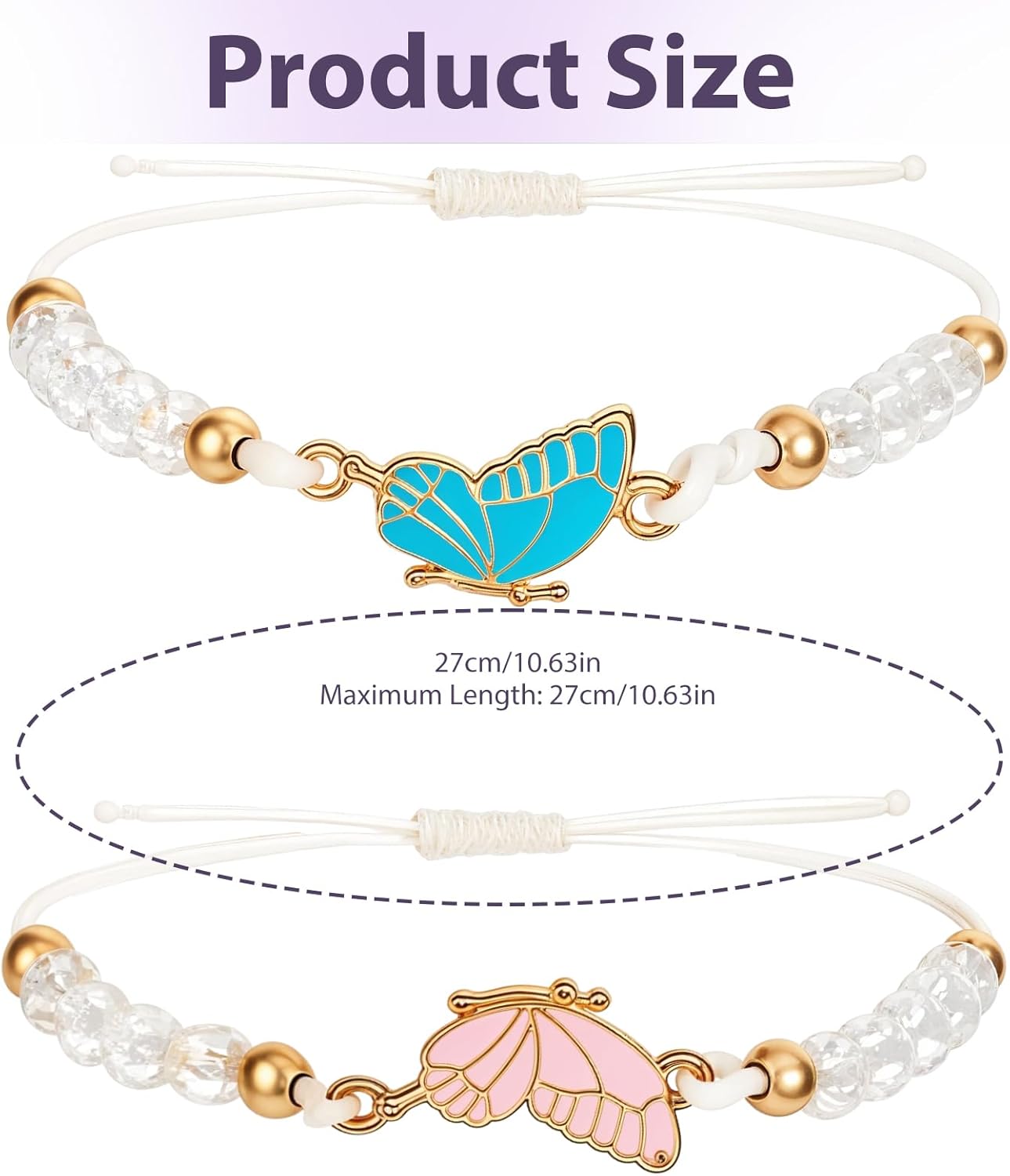 Gevlochten Armband,Handgemaakte Vriendschap Armband 2 Stuks