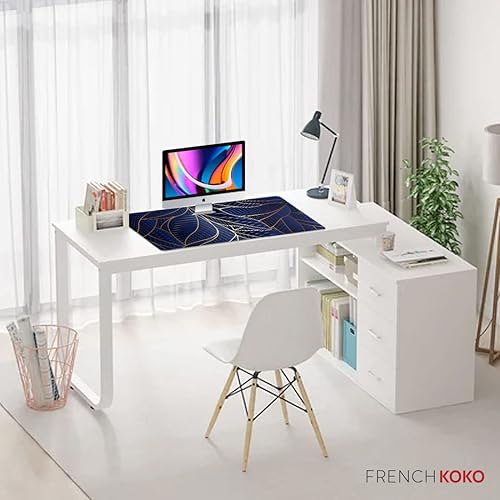 Miniatura 3 de French KOKO Alfombrilla de mouse grande para escritorio, protector de teclado, decoración de oficina, escuela, accesorios para computadora portátil,