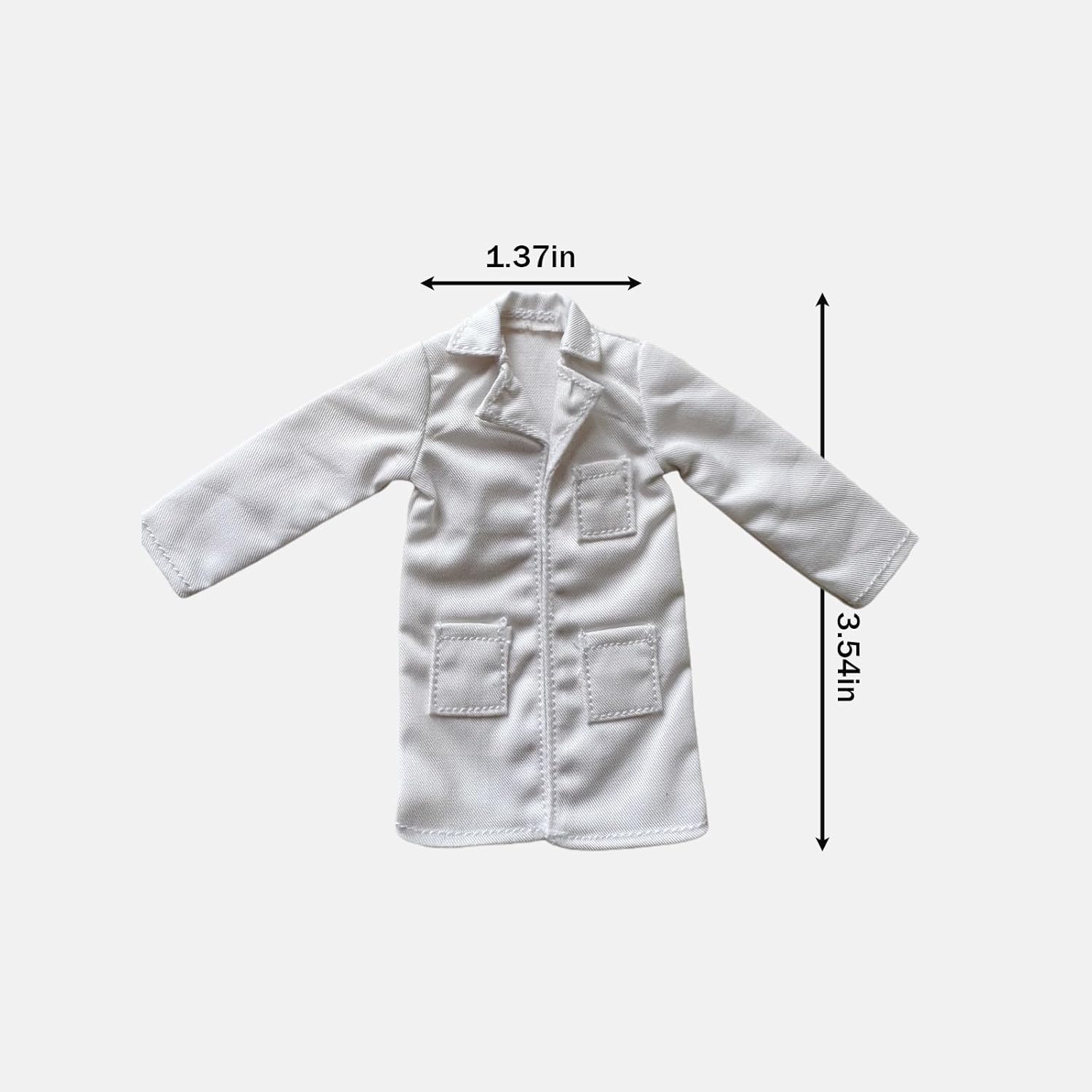 1/12 Action Figure Clothes,Trench Coat for 6" Female Action Figures,1:12 Scale Doll Clothes,Doctors' lab Coats (Female Version)