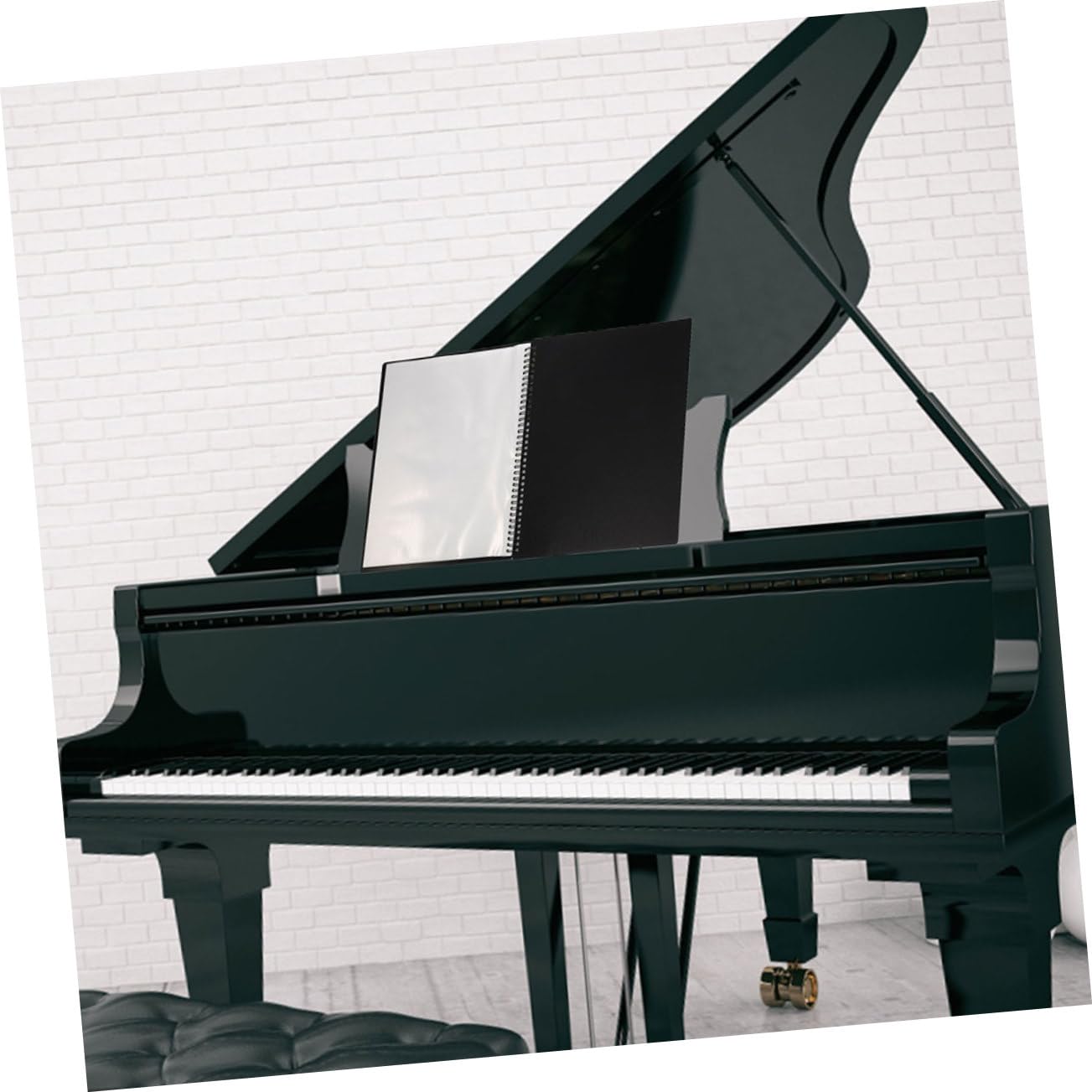 2pezzi Cartelle Musicali con Raccoglitori Inserti Trasparenti Design Resistente Grande Capacità per Organizzare e Conservare Spartiti e Documenti