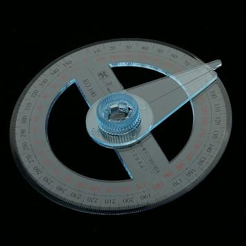 - 360 Degree Protractor - 100 mm Diameter - a Tool for School, The Office, Mathematics