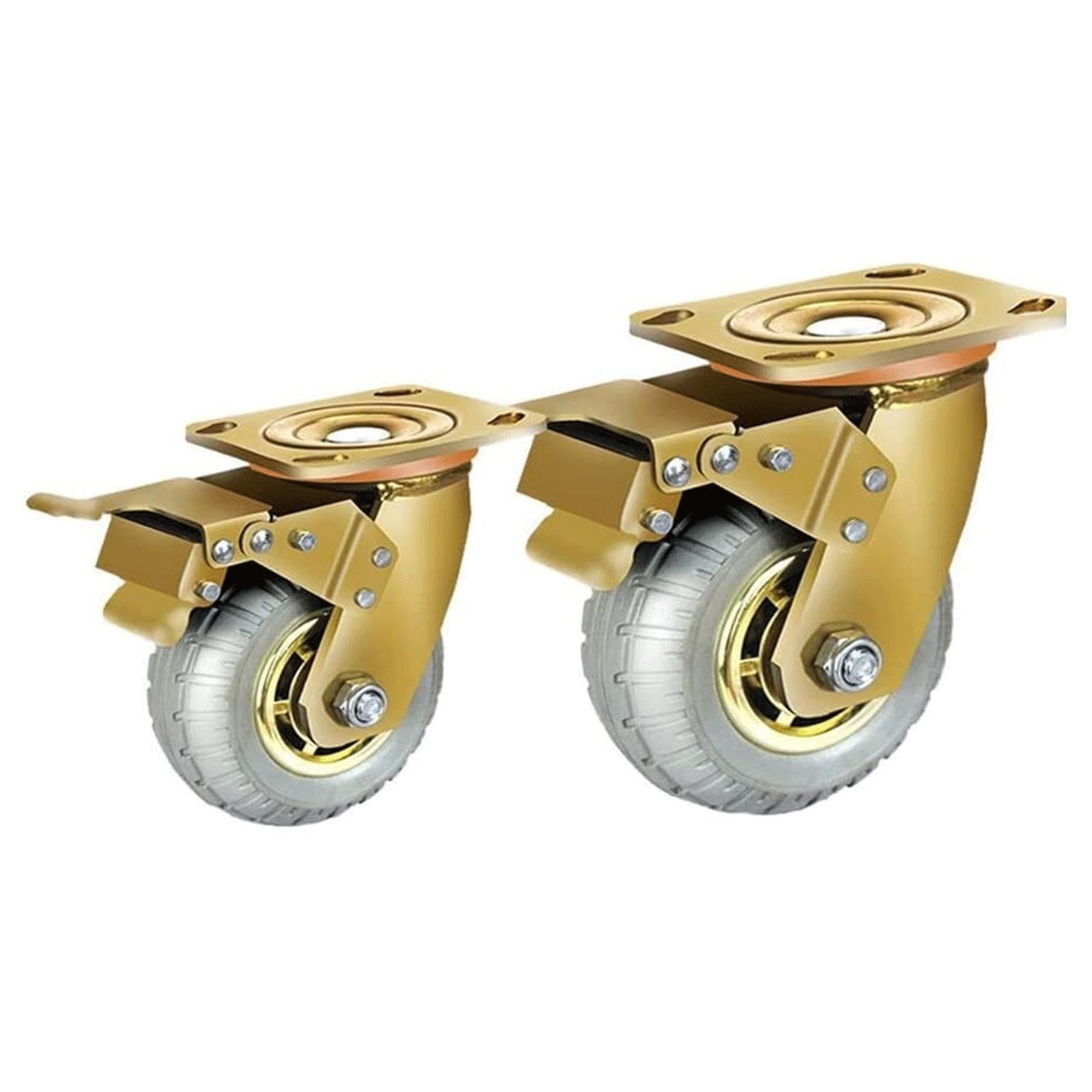 Ruedas giratorias de Goma for Transporte Industrial, 2 uds.