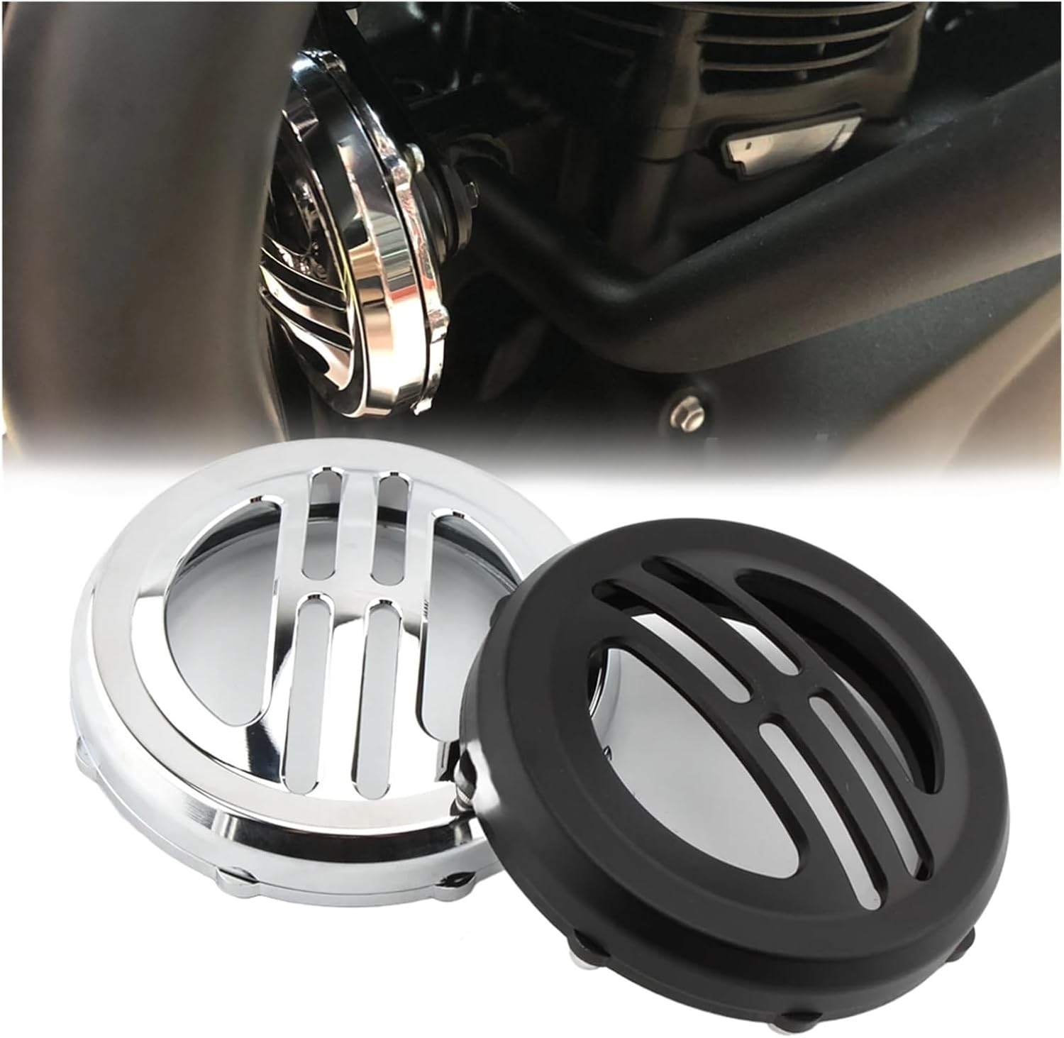 Horn Cover Universal Decorative Compatible with T120 T100 Street Twin(Black)