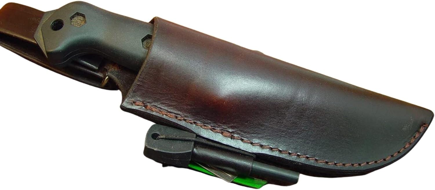 Bk 2 and BK 10 Dangler This Sheath Will fit Both Knives Sheath with Firestarter and Striker