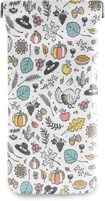 HUSSRITY Eyeglasses Case Autumn Icons Sunglasses Pouch Soft PU Leather Squeeze Top Eyeglass Holder Portable Glasses Case For Women Men