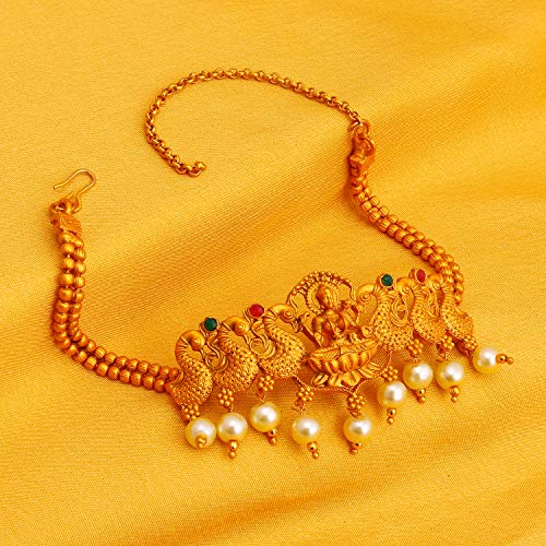 Pearl Plated Goddess Laxmi Bajuband