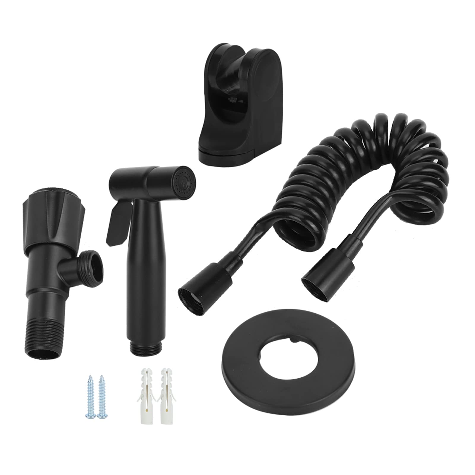 Ensemble de pulvérisateur de Bidet d'acier Inoxydable de Fil G1/2 Noire pour Le Style Noire de B de Toilette de Salle de Bains