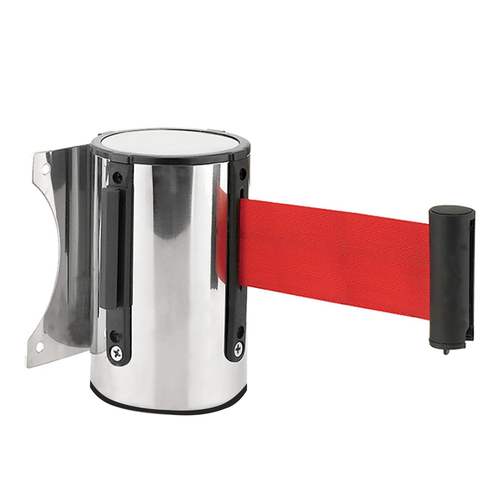 Cinta Separadora Extensible Barrera 2M Cinta Separadora Retractil Montaje en Pared Cintas Separadoras Crowd Control Cinta Seguridad con Acccesorios