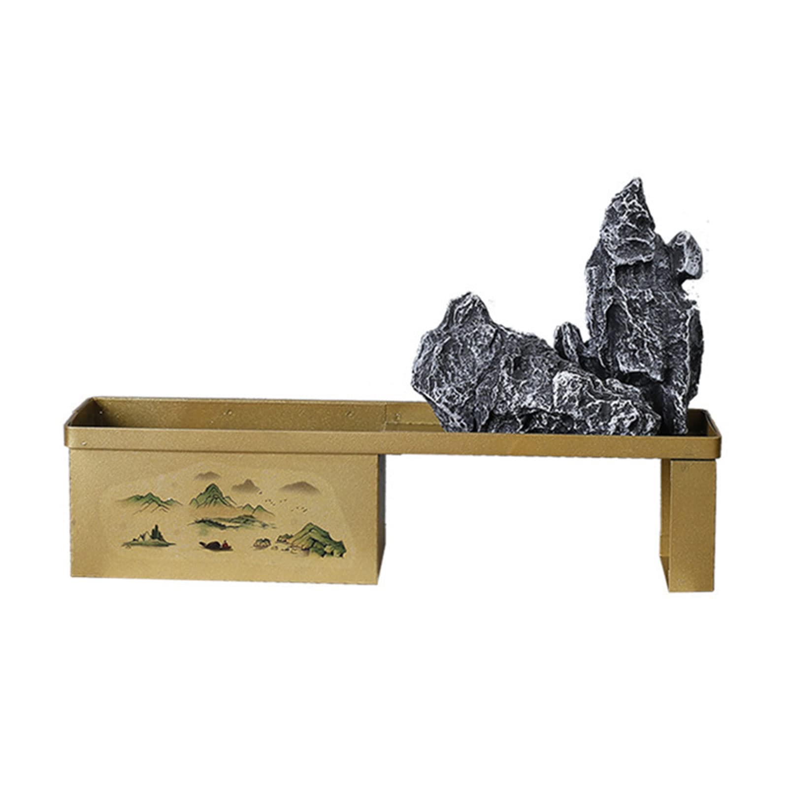 Vase en fer de style chinois pour créer un paysage de table de sable relaxant