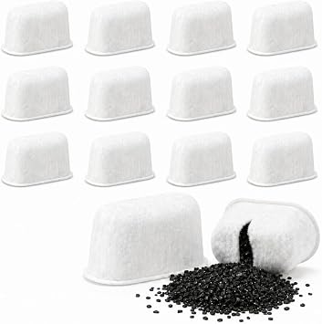 12 Pcs Replacement Water Filters Compatible with Ninja Coffee Machine Accessories, Premium Charcoal Water Filter for Coffee Machine, Fit for Ninja Luxe Cafe Premier Espresso Machine ES601UK ES701UK