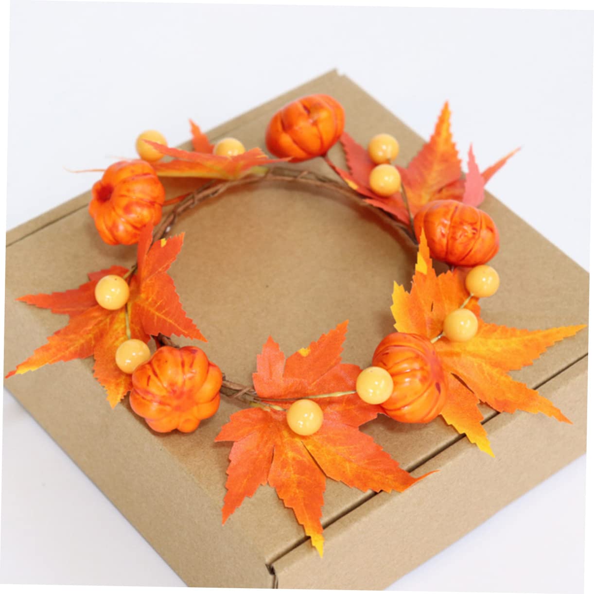 Cabilock 5 Juegos De Velas De Halloween con Forma De Hojas De Arce Decorativas Portavelas para Navidad Y Acción De Gracias 4 Unidades X 5