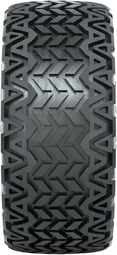 Miniatura 7 de GTW Combo de ruedas y neumáticos para carrito de golf de 10 pulgadas  GTW Medusa ruedas mecanizadasplateadas en neumáticos todo terreno 22x11-10