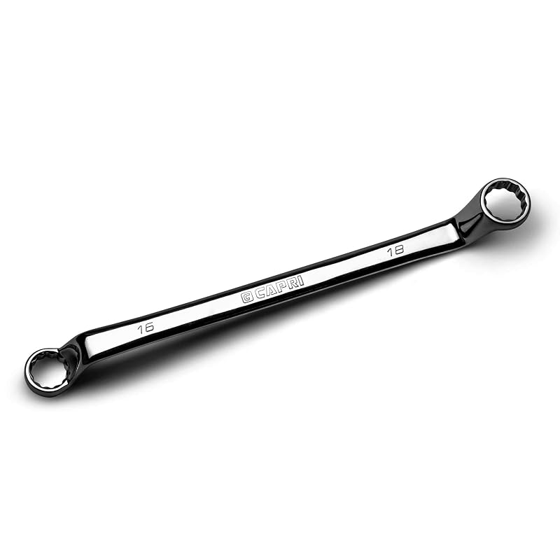 Chave Estrela Dupla 16 x 18 mm Capri Tools com Deslocamento Profundo de 75°
